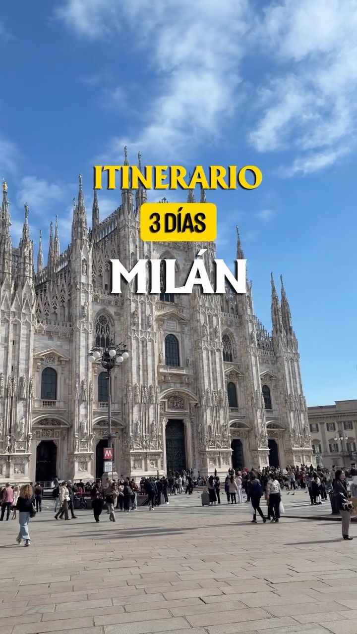 🇮🇹Itinerario 3 días en Milán

Si sos de los que necesitan menos ritmo, podés quitar cositas, pero está bastante completo.

🚨 No te arriesgues a viajar sin seguro de viaje que te salva con cualquier problema de salud, pérdida de equipaje y problemas de vuelos incluso 👉 Descuentos en nuestro link en bio con Intermundial y Heymondo.

⛪️ Duomo de Milán: la entrada más barata es 19€ adultos y 10€ niños para subir por escalera a la terraza y sin entrar a la Catedral, aunque al salir se ve un poquito.

🚻 Aprovechá los baños de la tienda Rinascente, justo frente al Duomo, los del Castillo Sforzesco, Sturbucks, están muy bien.

🚶🏼‍♀️ FREE TOUR de Civitatis ( en todo el mundo) 👉 enlace en la bio

🍕 Comida barata:
Panzerotti Luini 3,2€ c/u
Pizzium: cadena se come bien 12€ x persona aprox
Pizza de 1€ en ODS Store, super zafa para comer rápido y barato de paso.
🍦 Desde 4,5€
🥨 Cannolo desde 4€
🍹Aperol frente al Duomo (detrás) 4,5€
🍕 Alice Pizza es por peso, están bien.

🖼️ Para ver el cuadro de “La Última Cena” de Leonardo Da Vinci en la Iglesia Santa María delle Grazie no conseguimos entradas. ¡COMPRÁ CON MESES ANTELACIÓN!

🚊 Si vas más días podés visitar Bergamo, Lago Di Como, Lago di Garda, Verona y varios pueblos más. Incluso tenés Suiza ahí cerquita para cruzar.

🎒 Si tenés que dejar maletas para andar por Milán en la App de WeKeep! Conseguís locker 👉 Descuento en link en bio 

👉Guárdalo para ir y déjanos tus dudas o sugerencias de más lugares para ver en Milán.

P.D: el reel más largo nunca antes visto 😬 tardé 6 siglos como el Duomo, merezco millones de like 🤭 

.
.
.
#milán #duomodimilano #guiadeviaje #italianfood